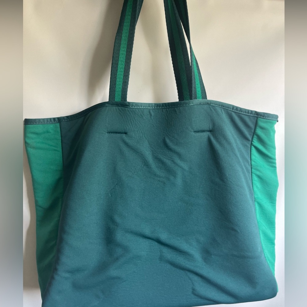 Summersalt Green Two-Tone Canvas Tote Bag